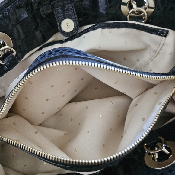 Kate Spade Beautiful Black Alligator Handbag Vintage - Picture 7 of 8